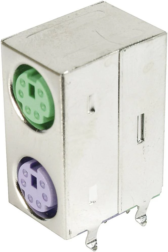 Mini-DIN-Dual Port utičnica, oklopljena TRU Components sadržaj: 1 kom. slika