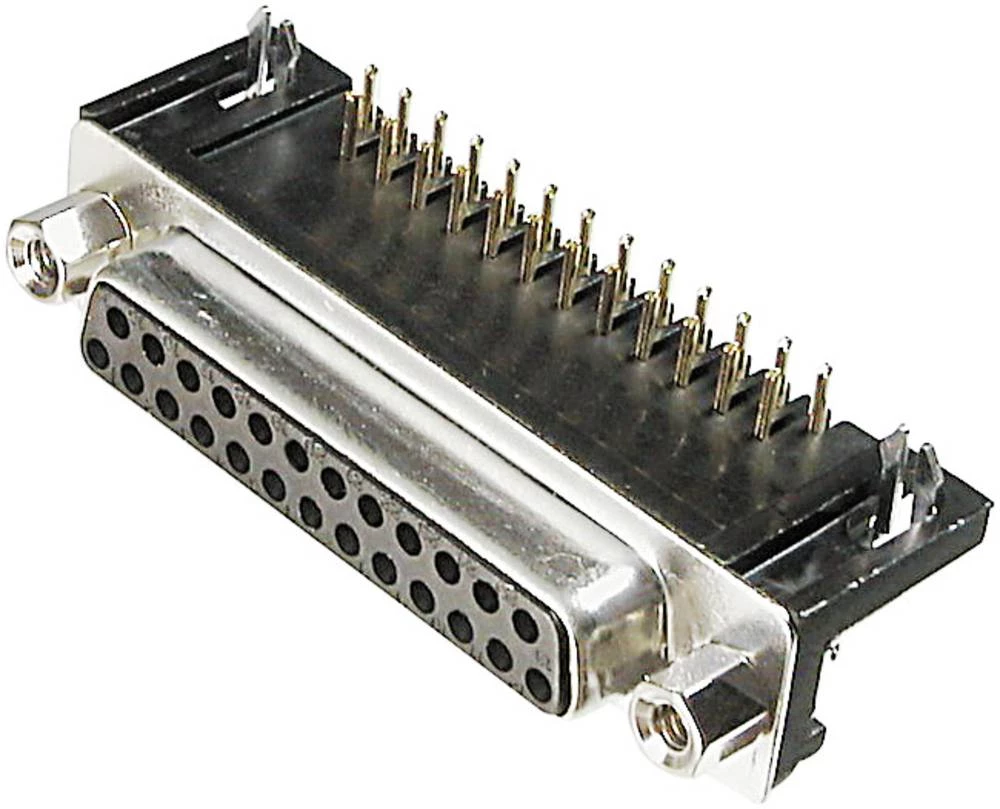 D-SUB letva sa ženskim kontaktima, broj polova: 37 lemni priključak TRU Components TC-A-DF 37 A/KG-T1-203 1 kom. slika