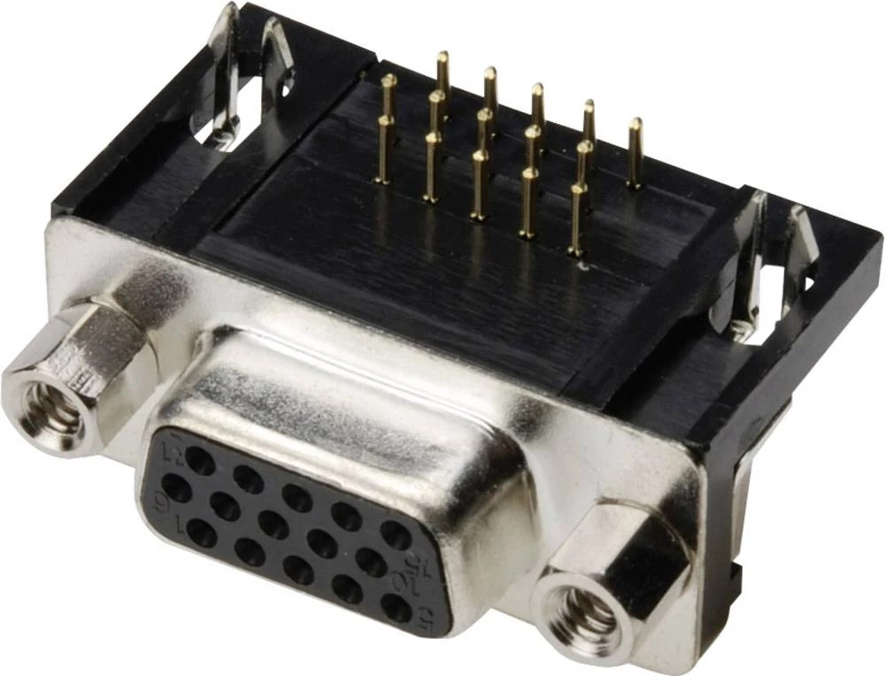 D-SUB letva sa ženskim kontaktima, broj polova: 26 lemni priključak TRU Components TC-A-HDF 26 A-KG/T-203 1 kom. slika