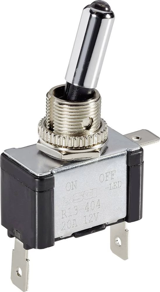 Automobilski prevjesni prekidač 12 V/DC 20 A 1 x isklop/uklop bez povrata TRU Components TC-R13-404L BL LED 1 kom. slika