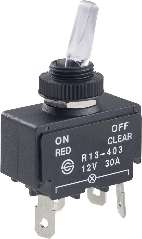 Prevjesni prekidač 12 V/DC 30 A 1 x isklop/uklop TRU Components TC-R13-403A bez povrata 1 kom. slika