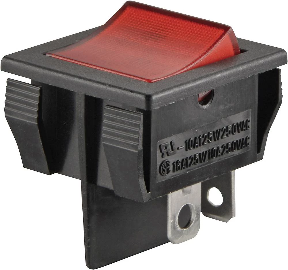 Klecni prekidač 250 V/AC 10 A 1 x isklop/uklop TRU Components TC-R13-30B-01 RT bez povrata 1 kom. slika