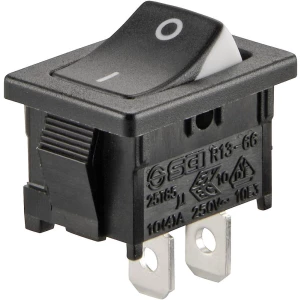 Klecni prekidač 250 V/AC 6 A 1 x isklop/uklop TRU Components TC-R13-66A3-02 bez povrata 1 kom. slika