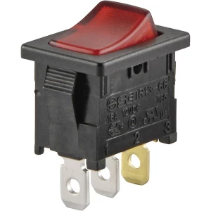 Klecni prekidač 250 V/AC 6 A 1 x isklop/uklop TRU Components TC-R13-66B-02 LED 12V/DC bez povrata 1 kom. slika