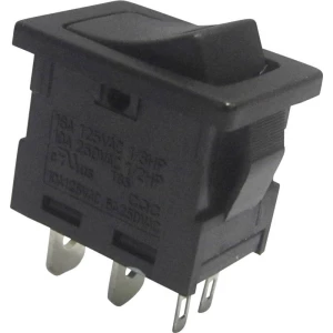 Klecni prekidač 250 V/AC 6 A 1 x isklop/uklop TRU Components TC-R13-66L-02 bez povrata 1 kom. slika