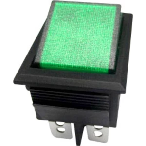 Klecni prekidač 250 V/AC 10 A 2 x isklop/uklop TRU Components TC-R13-69B-01 GN bez povrata 1 kom. slika