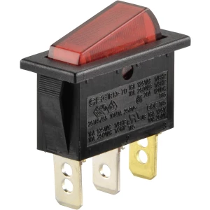 Klecni prekidač 250 V/AC 10 A 1 x isklop/uklop TRU Components TC-R13-70B-01 RT bez povrata 1 kom. slika