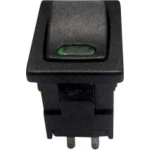 Klecni prekidač 250 V/AC 6 A 1 x isklop/uklop TRU Components TC-R13-66L-02 GN bez povrata 1 kom.