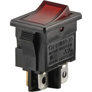Klecni prekidač 250 V/AC 6 A 2 x isklop/uklop TRU Components TC-R13-73C-02 bez povrata 1 kom. slika