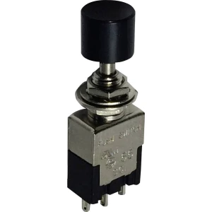 Pritisni prekidač 250 V/AC 3 A 1 x uklop/uklop TRU Components TC-PA102A1BK bez povrata 1 kom. slika