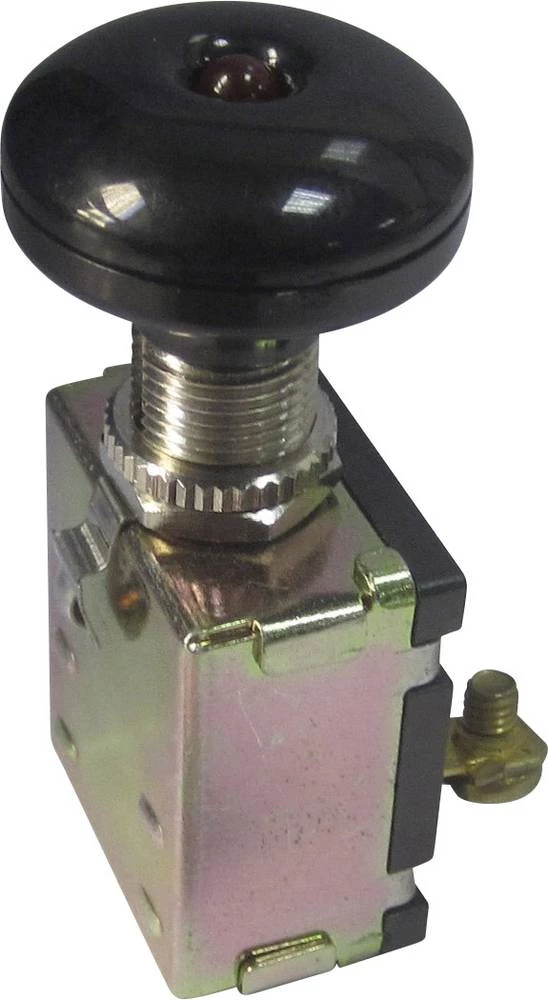 Automobilski potezni prekidač 12 V/DC 30 A 1 x isklop/uklop bez povrata TRU Components TC-A3-26L-SC M4 LED RED 1 kom. slika