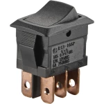 Klecni prekidač 250 V/AC 6 A 2 x uklop/uklop TRU Components TC-R13-166PB-02 bez povrata 1 kom.