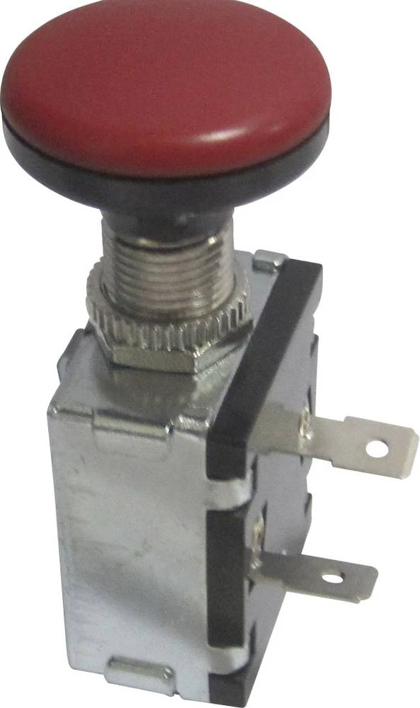 Automobilski potezni prekidač 12 V/DC 30 A 1 x isklop/uklop bez povrata TRU Components TC-A3-26B-SQ RED 1 kom. slika