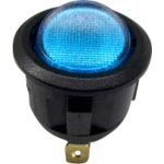 Klecni prekidač 12 V/DC 6 A 1 x isklop/uklop TRU Components TC-R13-112I B/W bez povrata 1 kom.