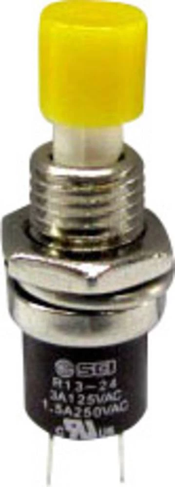 Pritisna tipka 250 V/AC 1.5 A 1 x uklop/(isklop) TRU Components TC-R13-24B1-05 YE s povratom 1 kom. slika