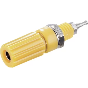 Polna stezaljka, žute boje, 10 A TRU Components TC-R1-9 Yellow 1 kom. slika