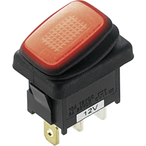 Klecni prekidač 12 V/DC 16 A 1 x isklop/uklop TRU Components TC-R13-66B8 bez povrata 1 kom. slika