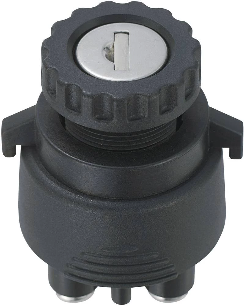 Prekidač na ključ 12 V/DC 15 A 2 x uklop/isklop/uklop/(uklop) 1 x 30 ° TRU Components TC-K3-33 1 kom. slika