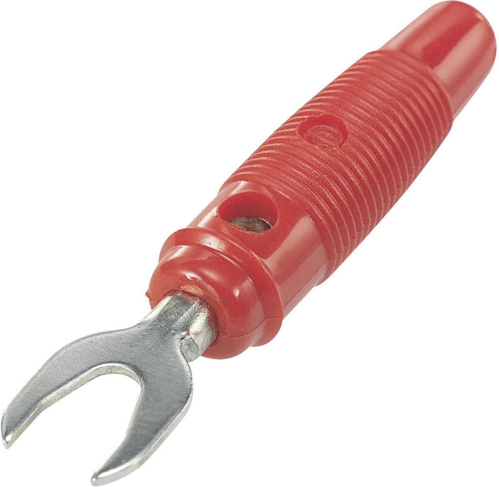 Laboratorijski utikač, utikač, ravan, promjer kontakta: 4 mm crvene boje TRU Components TC-R8-25D 1 kom. slika