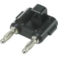 Priključak za spajanje, crne boje, promjer kontakta: 4 mm razmak pinova: 19 mm TRU Components TC-R8-84 1 kom. slika