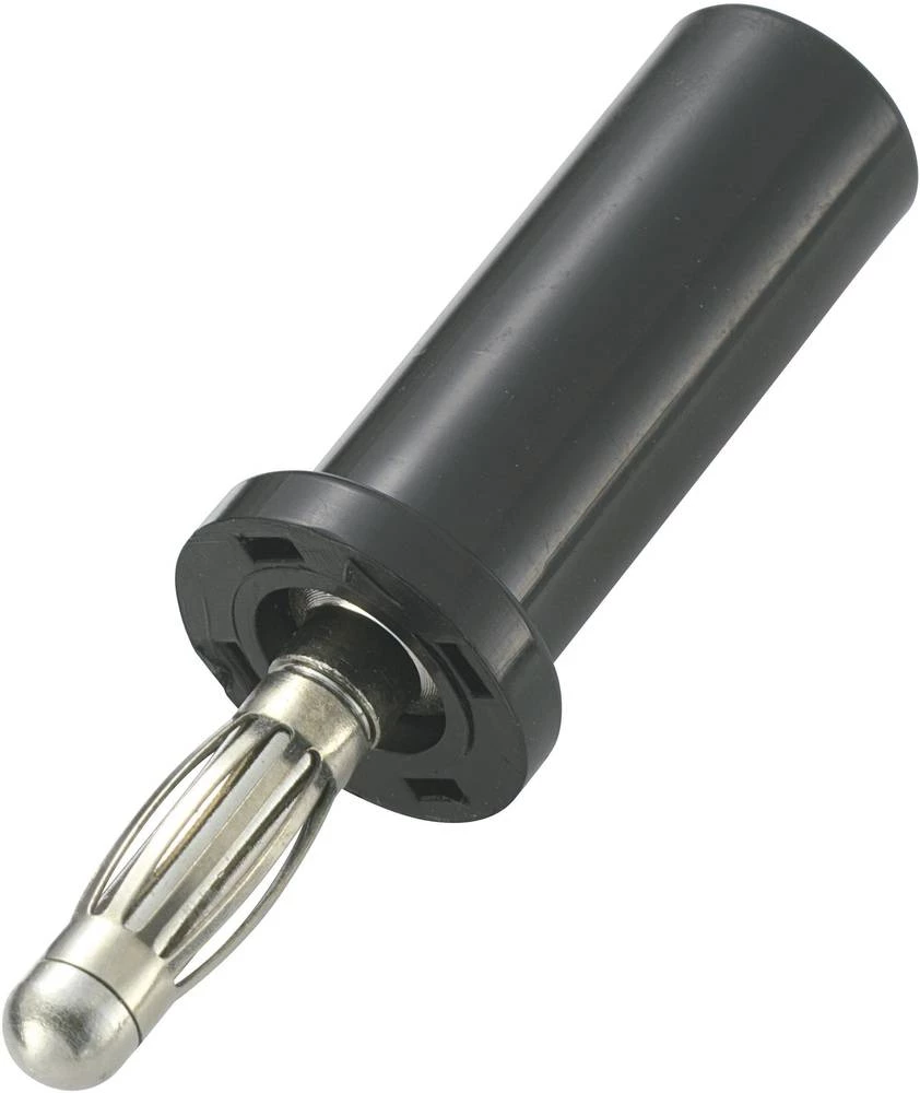 Lamelni utikač, utikač, ravan, promjer kontakta: 4 mm crne boje TRU Components TC-R-8-22A 1 kom. slika