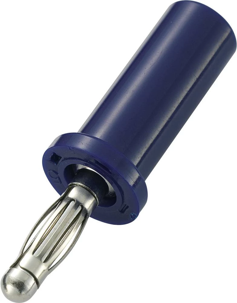 Lamelni utikač, utikač, ravan, promjer kontakta: 4 mm plave boje TRU Components TC-R-8-22A 1 kom. slika