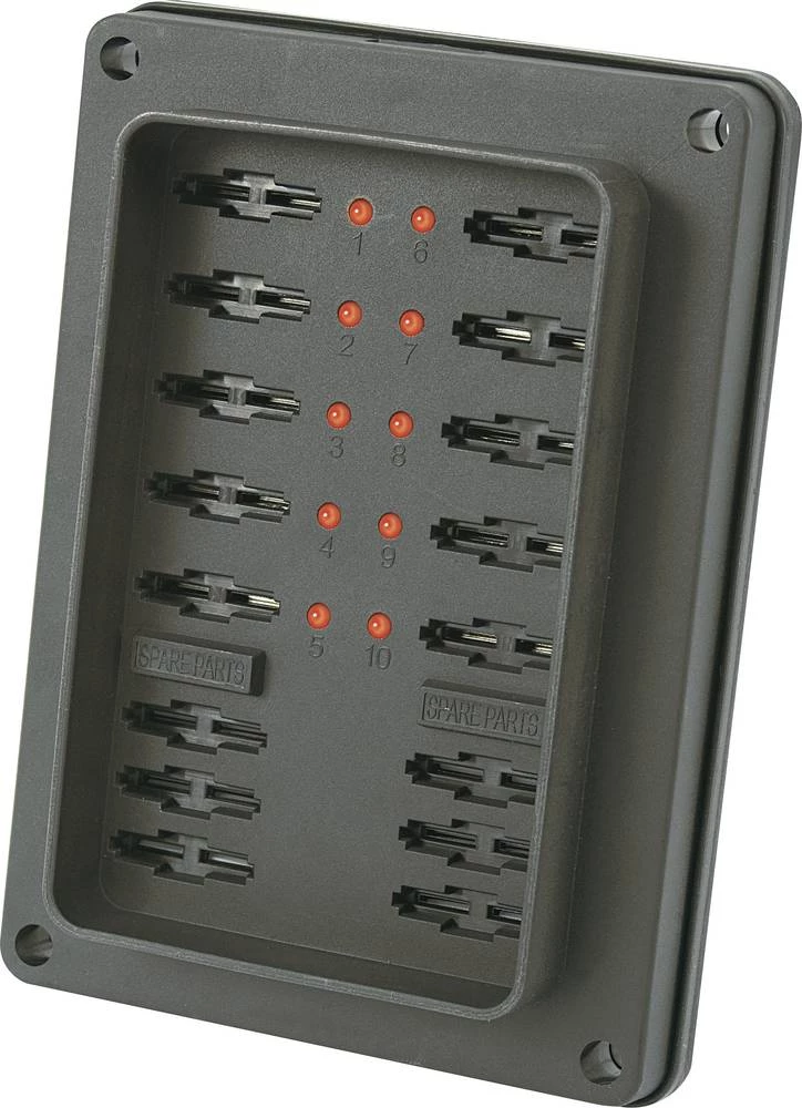 Nosač osigurača s prikazom statusa, pogodan za plosnate standardne osigurače 25 A 32 V/DC TRU Components TC-R3-82-01-1L310 1 kom slika