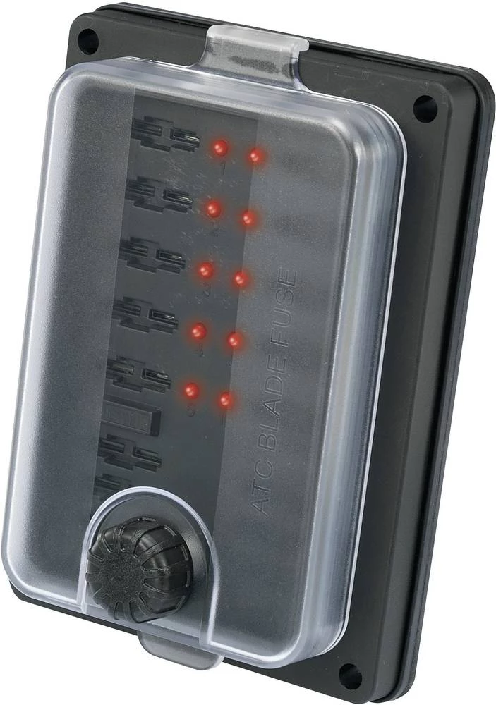 Nosač osigurača s prikazom statusa, pogodan za plosnate standardne osigurače 25 A 32 V/DC TRU Components TC-R3-83-01-1L310 1 kom slika