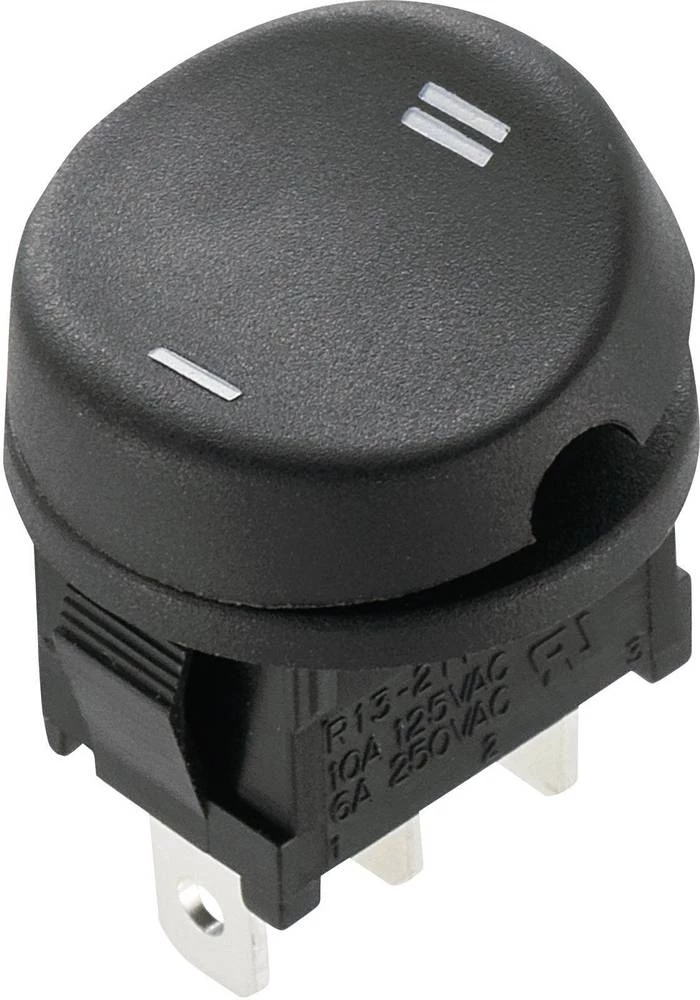 Klecni prekidač 250 V/AC 10 A 1 x uklop/uklop TRU Components TC-R13-211C-02 bez povrata 1 kom. slika