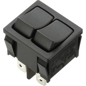 Klecni prekidač 250 V/AC 6 A 2 x isklop/uklop TRU Components TC-R13-33PAA-02 bez povrata 1 kom. slika