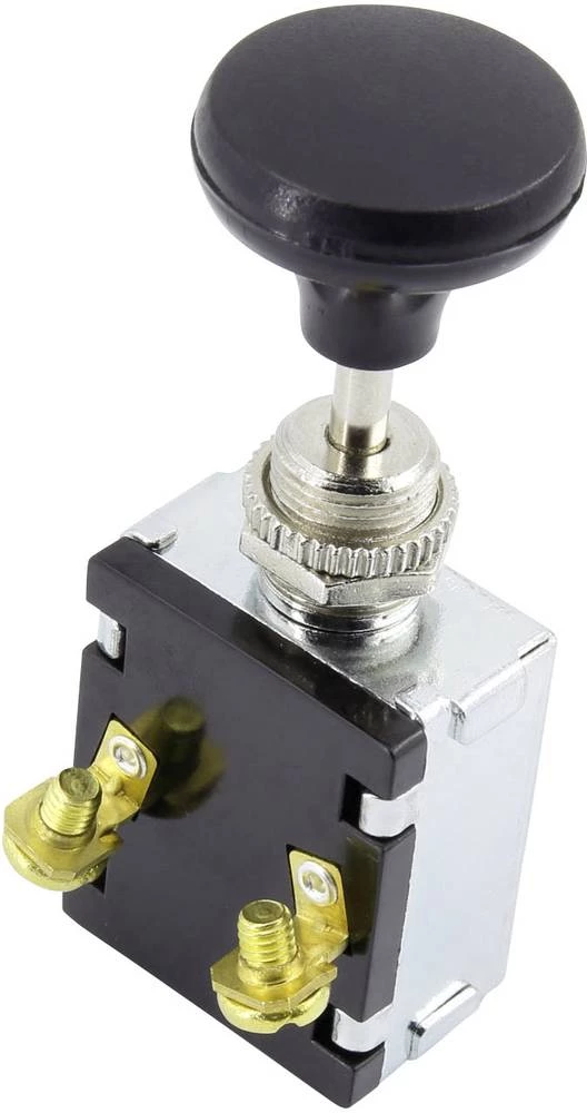 Automobilski pritisni prekidač 12 V/DC 30 A 2 x isklop/uklop bez povrata TRU Components TC-A3-21 1 kom. slika