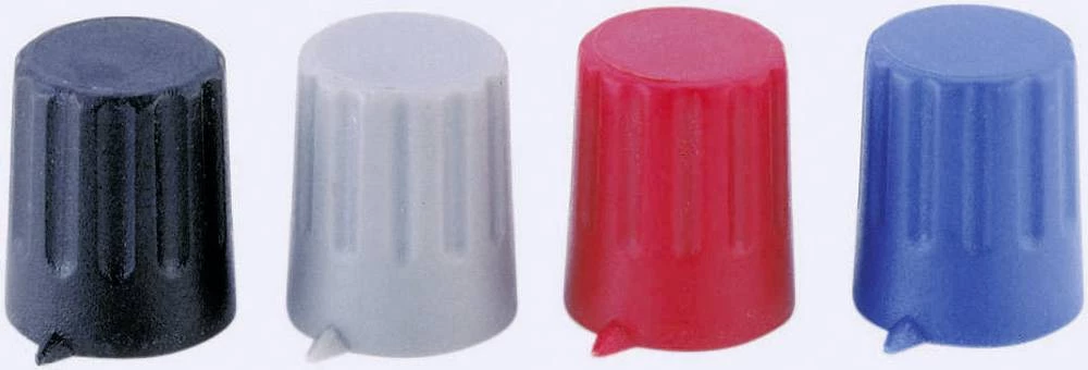 Vrtljivo dugme s pokazivačem, sive boje (Ă slika