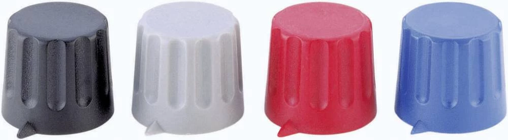 Vrtljivo dugme s pokazivačem, sive boje (Ă slika