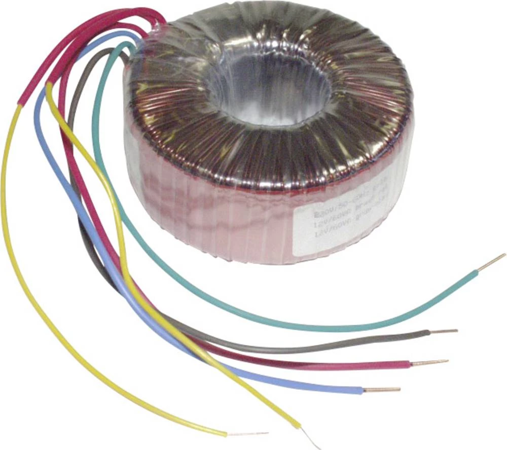 Transformator s prstenastom jezgrom 1 x 230 V 2 x 24 30 VA 625 mA TC-RKT30/2X24 TRU Components slika