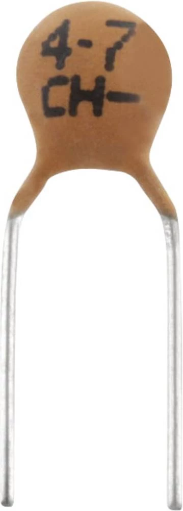 Keramički kondenzator THT 4.7 pF 100 V 0.25 pF TRU Components TC-K4,7PF5 1 kom. slika