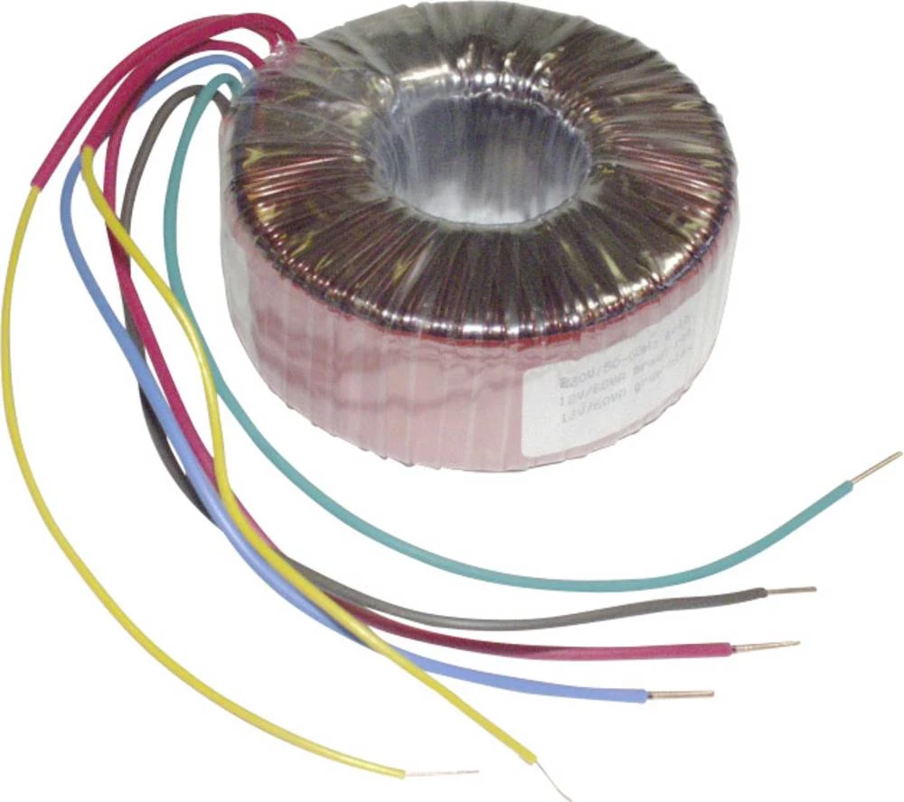 Transformator s prstenastom jezgrom 1 x 230 V 2 x 15 30 VA 1000 mA TC-RKT30/2X15 TRU Components slika