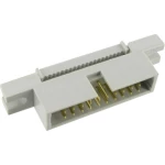 Konektor sa vratnicom i prirubnicom za montiranje, mjere rastera: 2.54 mm ukupan broj polova: 16 TRU Components 1 kom.
