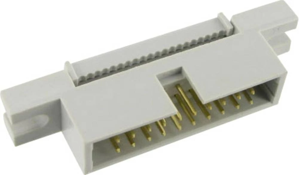 Konektor sa vratnicom i prirubnicom za montiranje, mjere rastera: 2.54 mm ukupan broj polova: 64 TRU Components 1 kom. slika