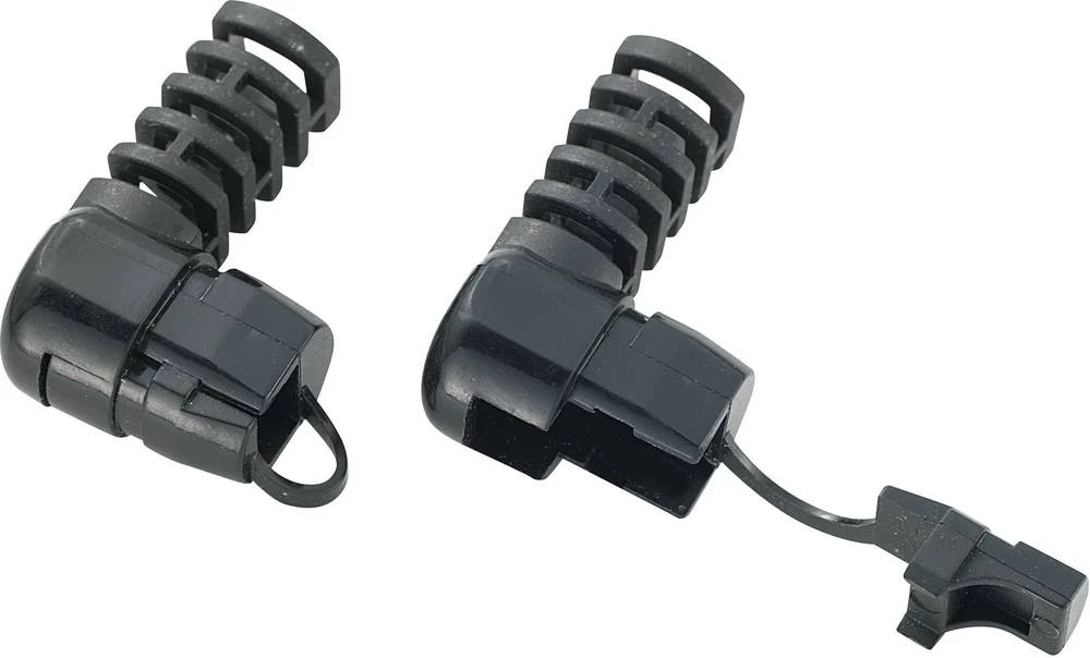 Prilagodnik za usmjeravanje kablova, kutni, plosnati, promjer sponke (maks.) 7.2 mm poliamid, crne boje TRU Components TC-SRR-F4 slika