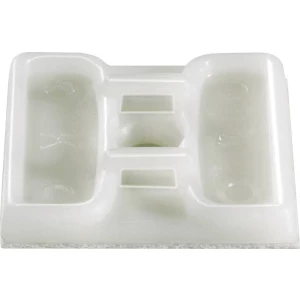 Montažno podnožje, 4-strano uvlačenje, proziran TRU Components 1593046 TC-HC103203 1 kom. slika