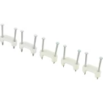 Obujmica za kabel s čavlom, dvostruko pričvršćivanje, bijele boje TRU Components 1593093 TC-DNF13203 1 kom.