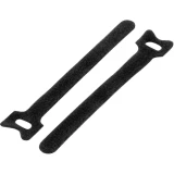 Kabelska vezica s čičkom za povezivanje, prianjajući i mekani dio (D x Š ) 125 mm x 12 mm crne boje TRU Components TC-MGT-125BK20