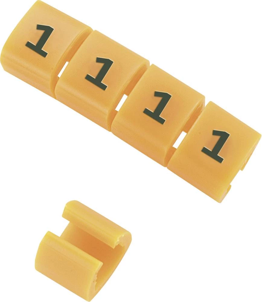 Sponka za označavanje kabela, simbol markera 1 vanjski promjer raspona 4 do 5.10 mm 1593423 TC-MB2/1203 TRU Components slika