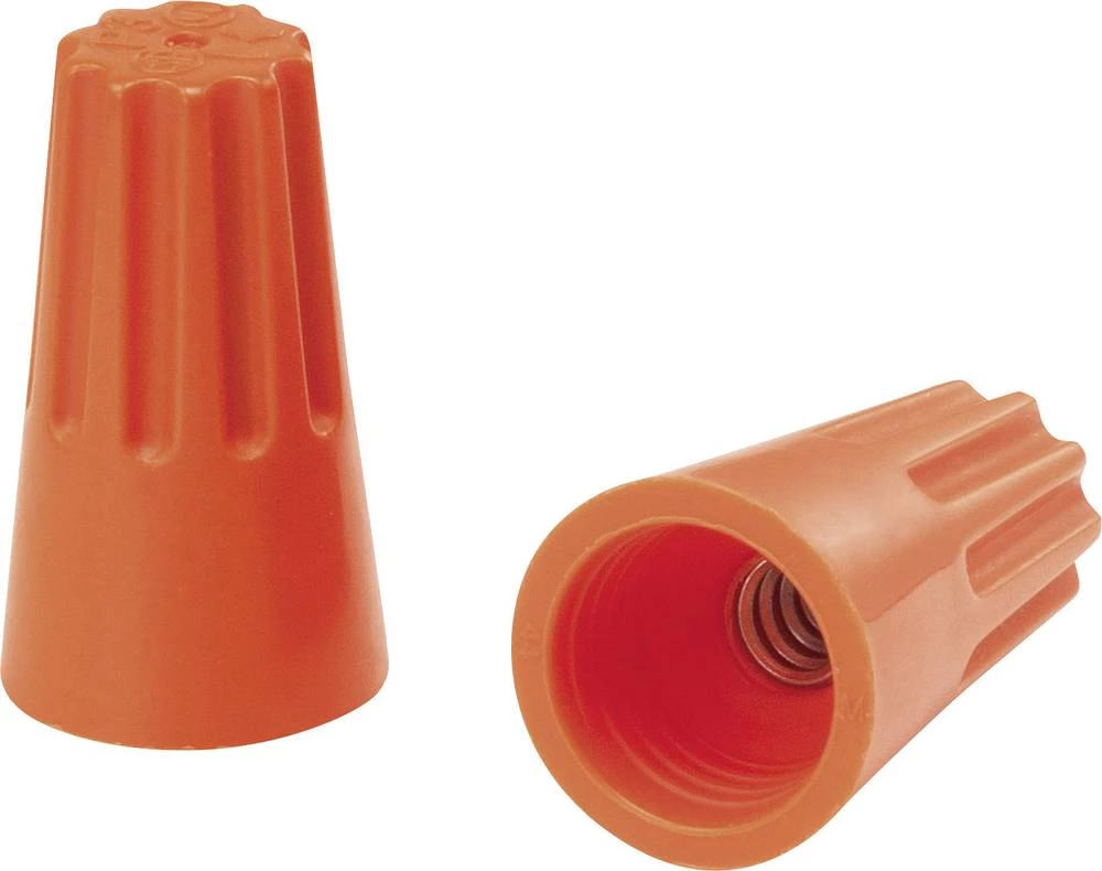 Spojnik za jednožilne vodiče, fleksibilan: - kruti: 1.25-2 mm˛ broj polova: 2 3 TRU Components 1593506 1 kom. narančaste bo slika