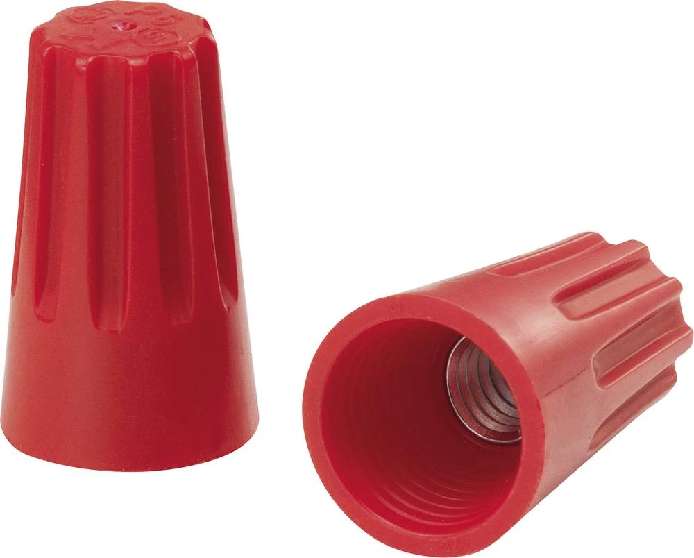 Spojnik za jednožilne vodiče, fleksibilan: - kruti: 3.5-5.5 mm˛ broj polova: 2 TRU Components 1593508 1 kom. crvene boje slika