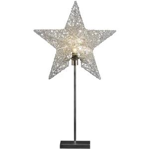 Lampa u obliku božične zvijezde Konstsmide 2995-300 Srebrna slika