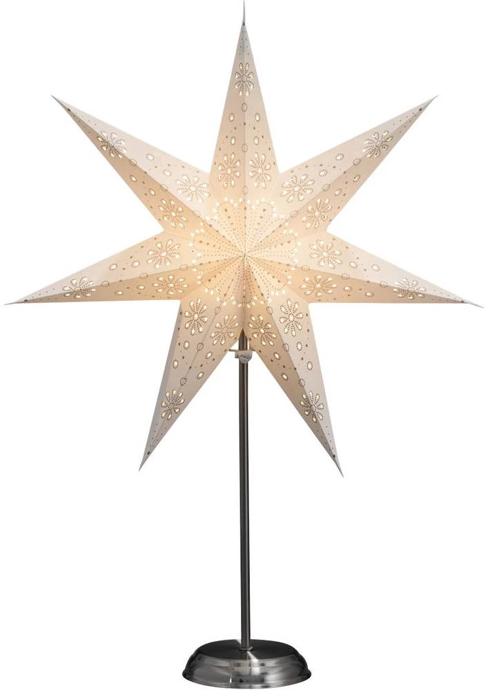Božična zvijezda Konstsmide 2996-230 bijela, srebrna slika