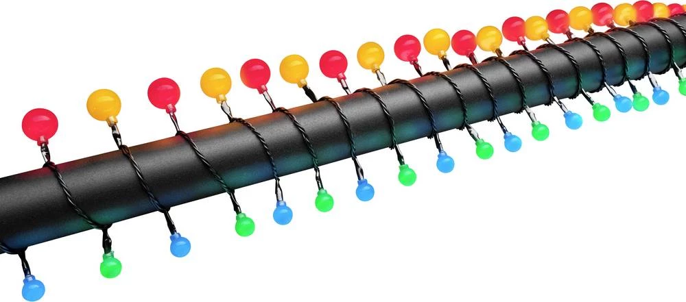 Svjetleći lanac, raznobojan, dužina osvjetljenja: 6.32 m Konstsmide 3680-507 slika