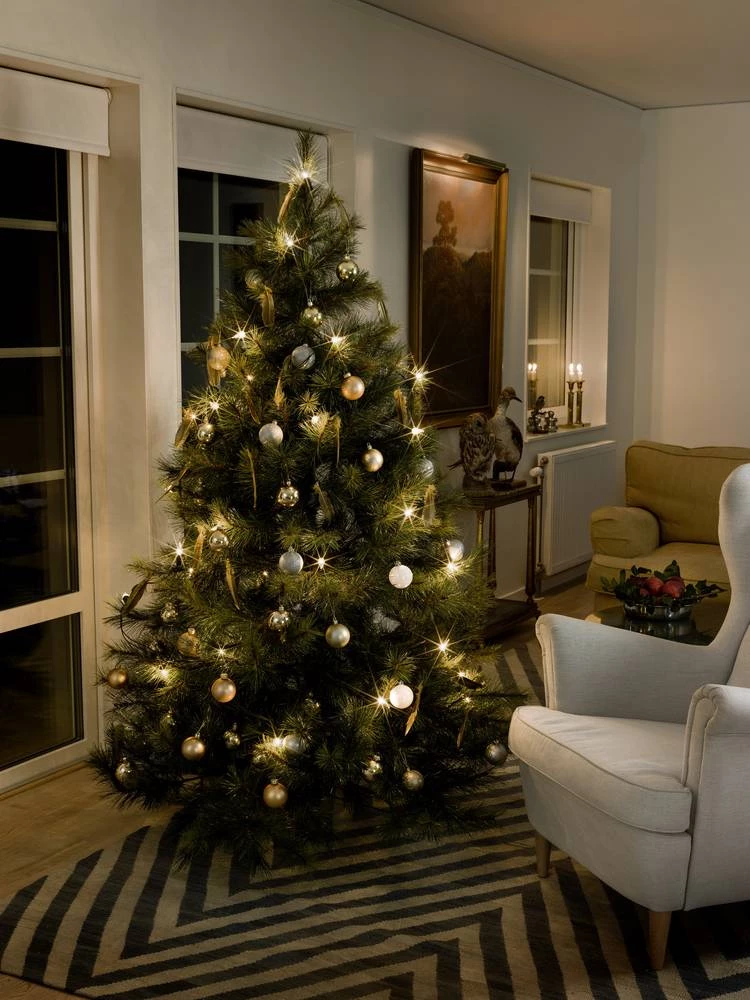 Rasvjeta za božični bor za unutarnju primjenu 30 bezbojnih žarulja, dužina osvjetljenja: 7.25 m Konstsmide 1028-000 slika