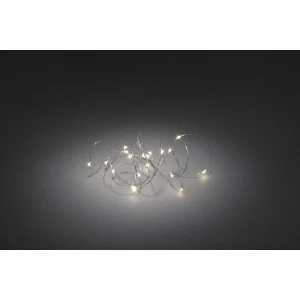 Mikro-Svjetleći LED lanci na baterije za unutarnju primjenu 40 LED, toplo bijelo svjetlo, dužina osvjetljenja: 3.9 m Konstsmide 1461-190 slika
